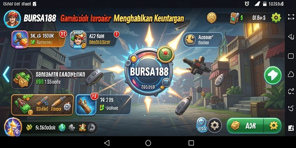 Tampilan gameplay BURSA188 dengan fokus pada investasi Idle.