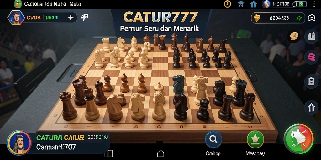 Gameplay seru dari CATUR777 dengan strategi catur yang menantang.