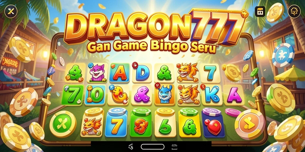 Tampilan gameplay seru dari DRAGON777 yang menampilkan suasana Bingo.
