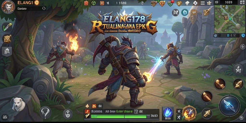 Tangkapan layar menampilkan aksi mendebarkan dalam permainan MMORPG.