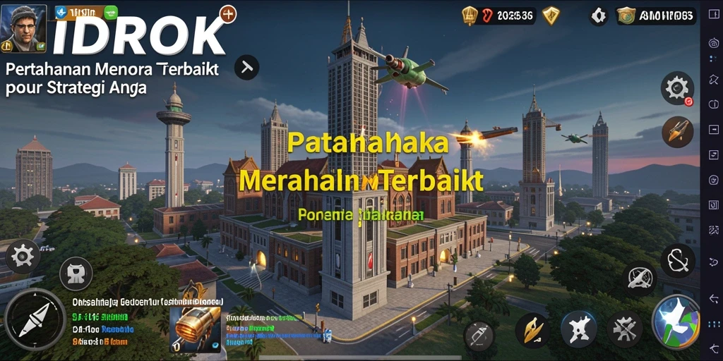 Screenshot <strong>IDROK</strong> menunjukkan aksi mendebarkan dalam Tower Defense.