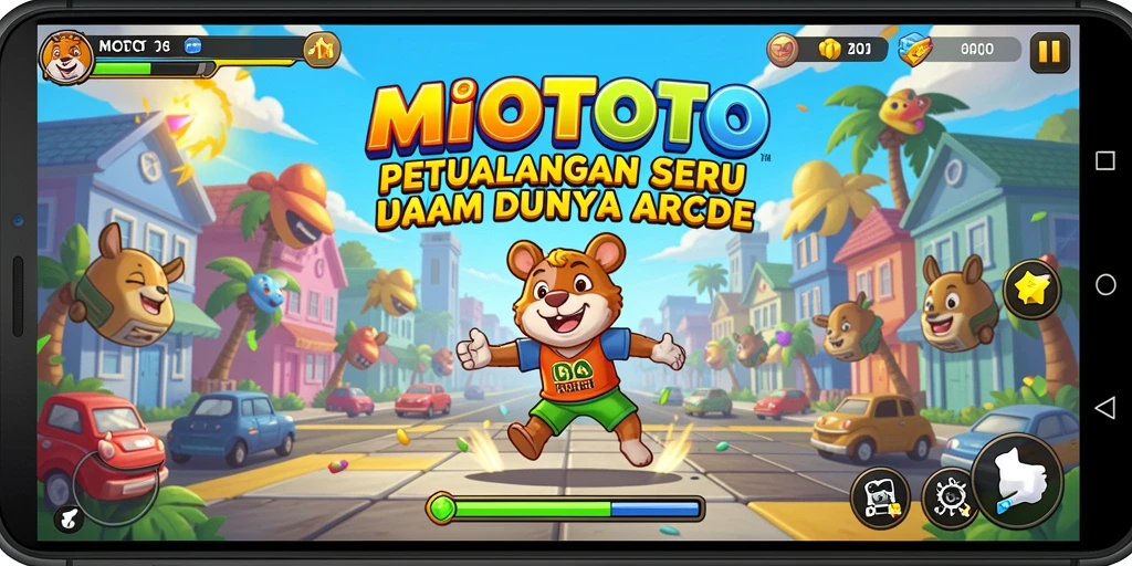 Tampilan gameplay menarik dalam MIOTOTO yang penuh petualangan.