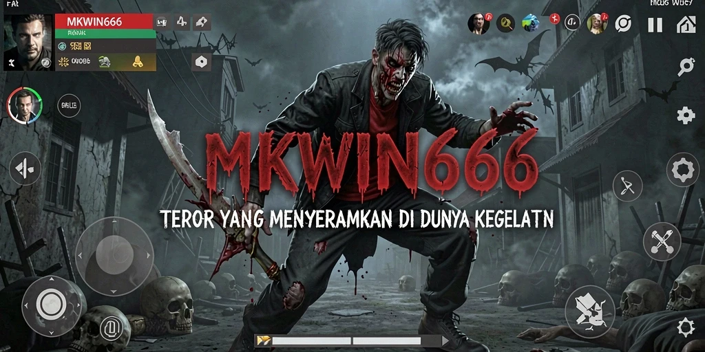 Tampilan menegangkan dari gameplay di dunia kegelapan MKWIN666.
