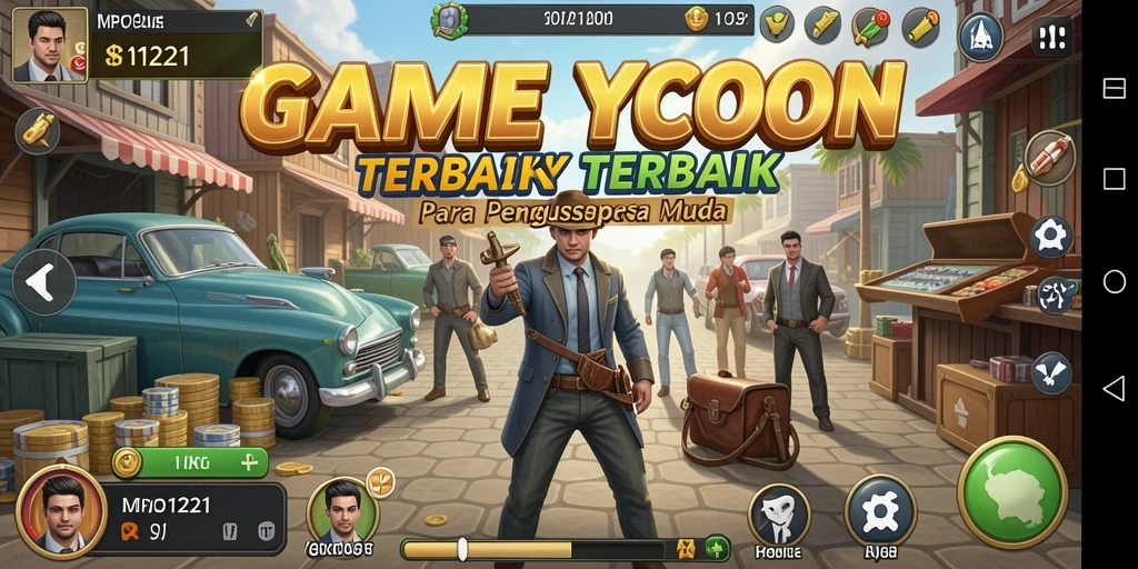 Tampilan gameplay menarik dari MPO1221 yang penuh strategi Tycoon.