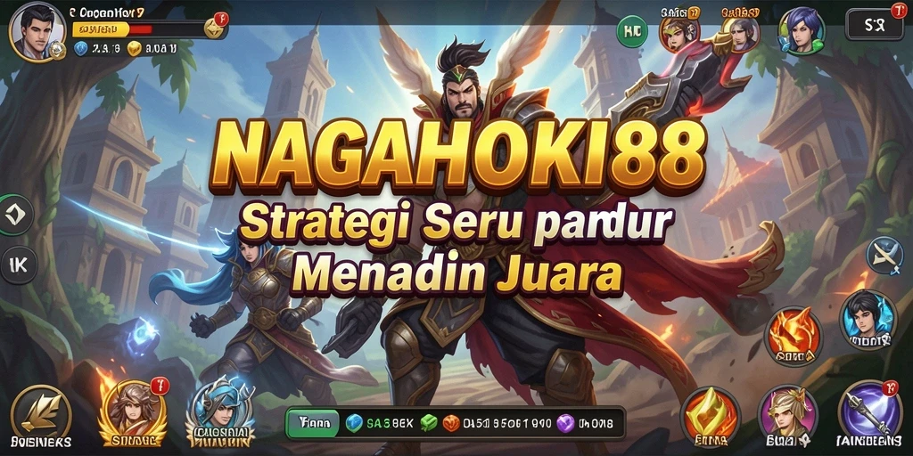 Screenshot menunjukkan pertempuran strategis dalam NAGAHOKI88.