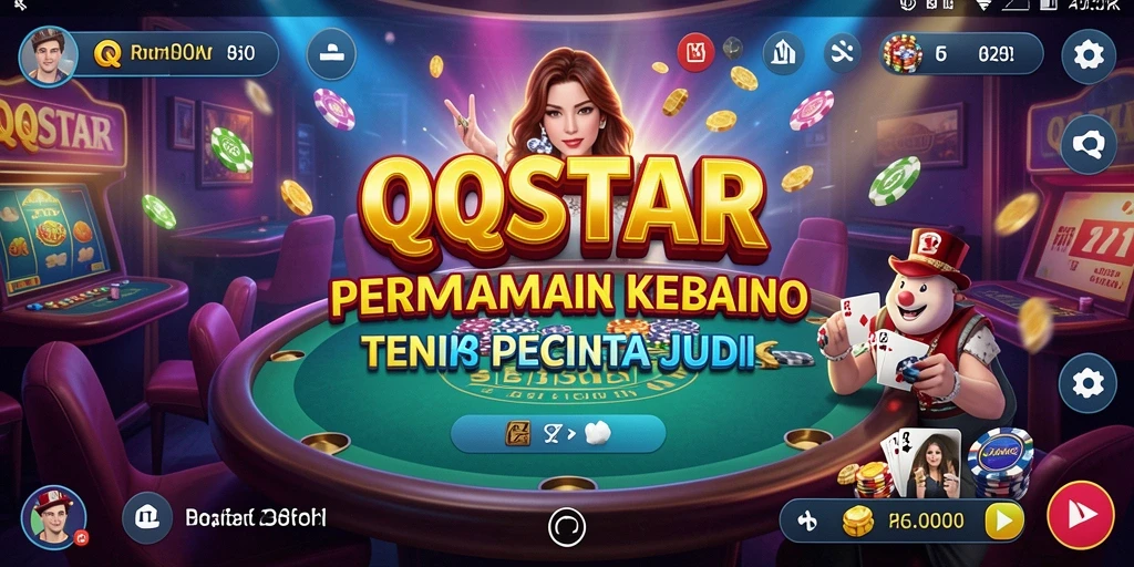 Tampilan screenshot <strong>QQSTAR</strong> yang menampilkan pengalaman bermain kasino yang mengasyikkan.