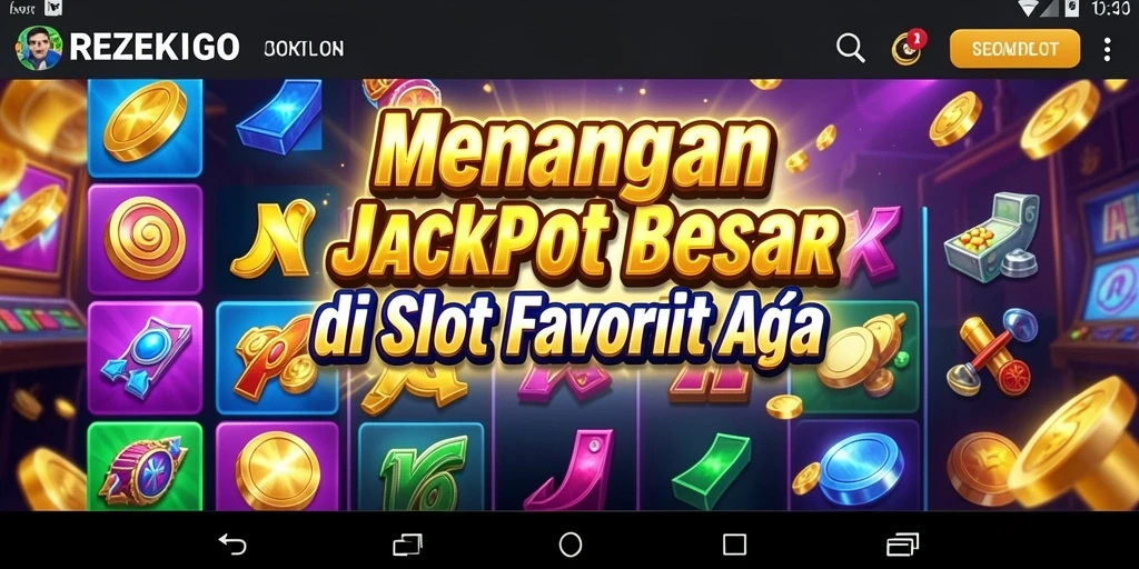 Tampilan utama gameplay Slot di REZEKIGO yang seru dan menarik.