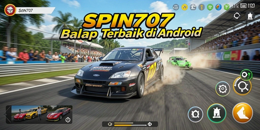 Tampilan menarik dari gameplay balap SPIN707 dalam aksi.