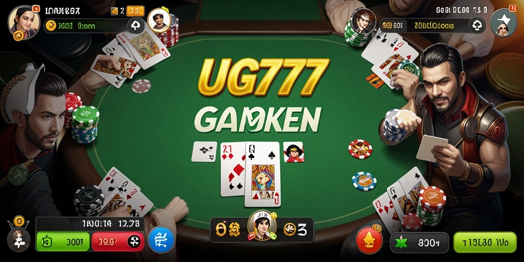 Gameplay Poker yang seru dan mendebarkan di UG777.