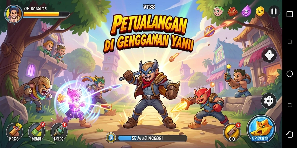 Tangkapan layar dari gameplay VT38 yang menampilkan aksi seru dan grafis memukau.